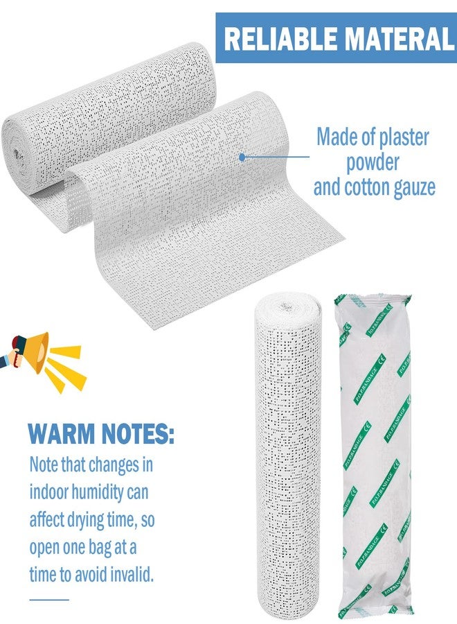 Treela Plaster Cloth Rolls Gauze Bandages Rolls Strips for Belly Casts, Scenery Molds, Mask Making, Art Projects, Body Casts, Craft Supplies(8 Inch x 66 Yard) - Image 2